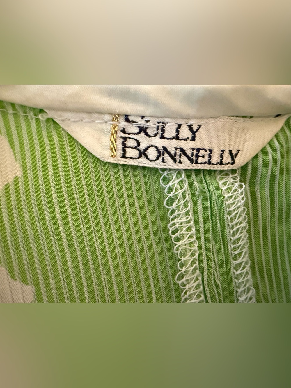 SULLY BONNELLY DRESSY DRESS ESCADA STYLE LIME COLOR SIZE 8US - Picture 7 of 8